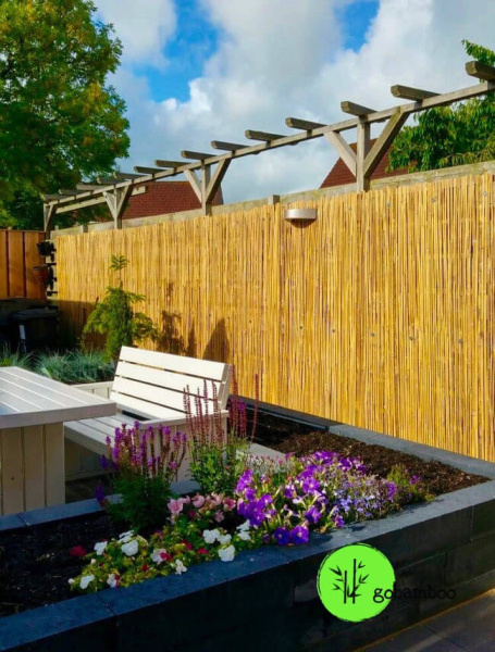 inspiracia bambusový plot